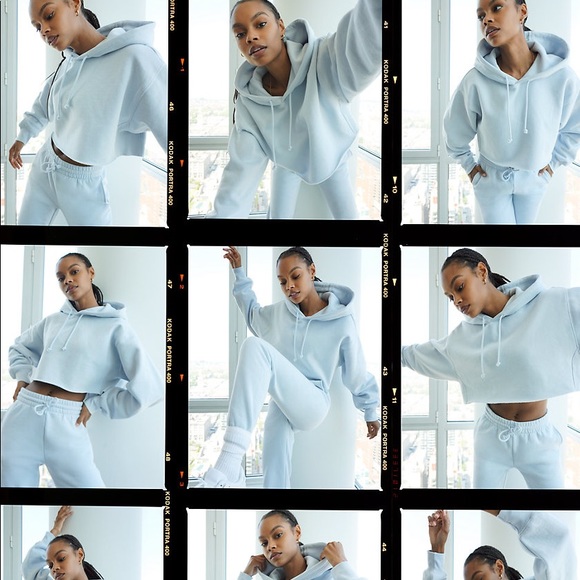 WORN ONCE Tna | Boyfriend Crop Hoodie GD Shd Mauve - Picture 9 of 16